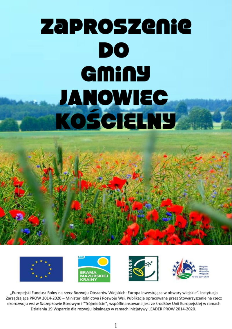 Publikacja “Zaproszenie Do Gminy Janowiec Kościelny” – Gmina Janowiec ...